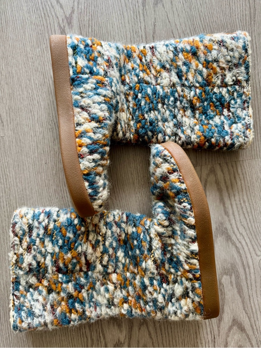 Sanuk Multicolor Knit Boots w Sherpa Lining - Picture 4 of 4